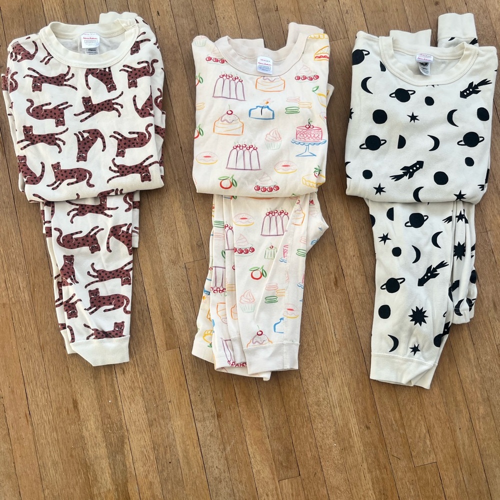 Hanna Andersson Kids Long Sleeve Pajama Bundle size 14/16